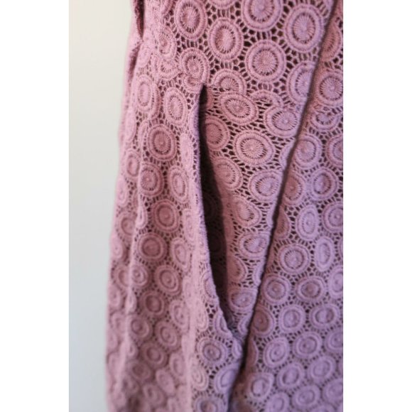 NWT Maeve 60s Mod Style Crochet Lace Overlay Dress - Picture 5 of 6